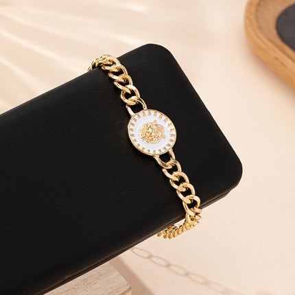 Geometric Lion Head Unisex Bracelet
