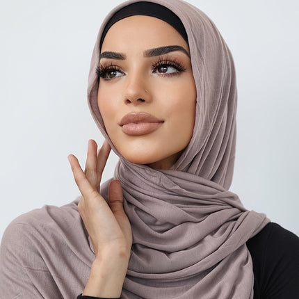 Solid Color Jersey Hijab Scarf