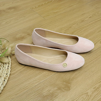 Golden Buckle Casual Slip-On Flats