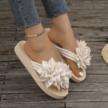 Flower Decor Flip Flops