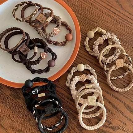 Heart & Smile Elastic Hair Ties