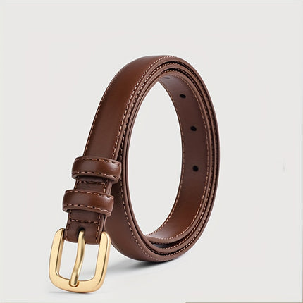 Simple Pin Buckle Skinny Belt