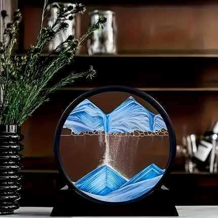 Dynamic Quicksand Desk Decor - Mesmerizing Sand Art Dome