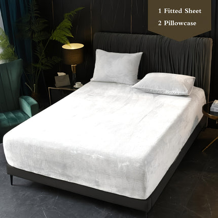 Luxury Velvet Fitted Sheet Set – Ultra-Soft Comfort