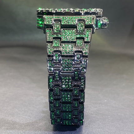 Luxury Green Ice Hip-Hop Watch