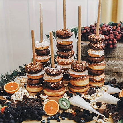 3pcs Wooden Donut Stand
