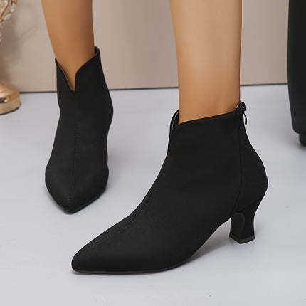 Sleek Black Ankle Boots