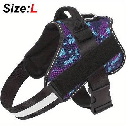 Reflective No-Pull Dog Harness with Easy-Grab Handle - Monti Bargains