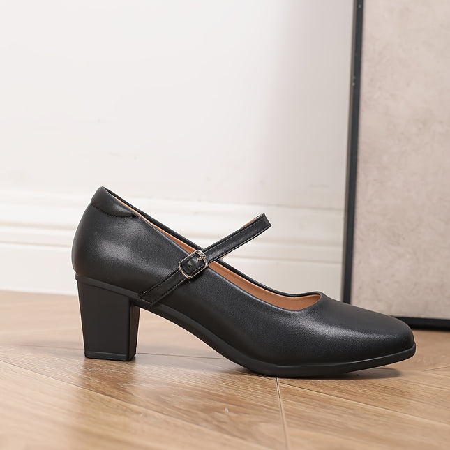 Elegant Black Mary Jane Pumps