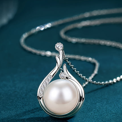 Elegant Pearl Necklace & Earrings Set