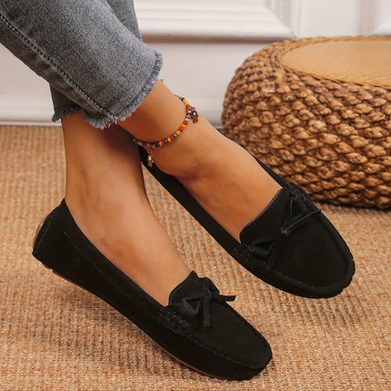 Women's Retro Bow Loafers