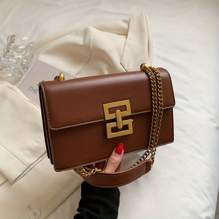 Chic Vintage Square Crossbody Bag