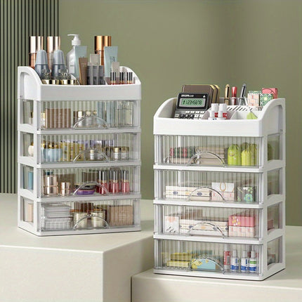 Multi-Layer Desktop Organizer with Drawers