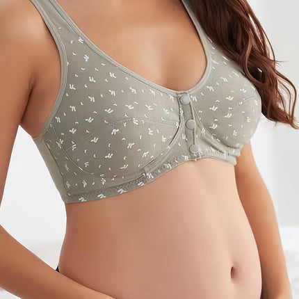 Comfort-Fit Front-Closure Vest Bra