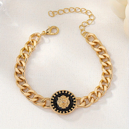 Geometric Lion Head Unisex Bracelet