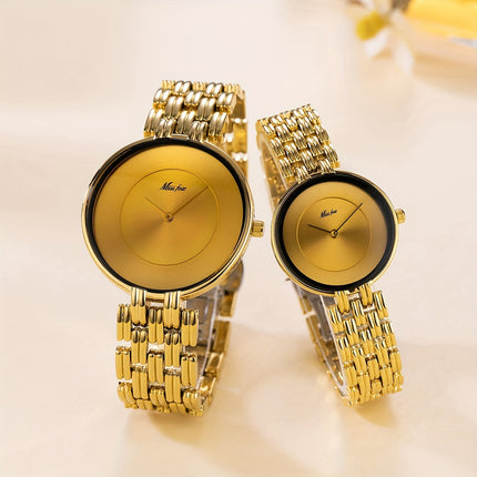 Missfox Golden Minimalist Watch