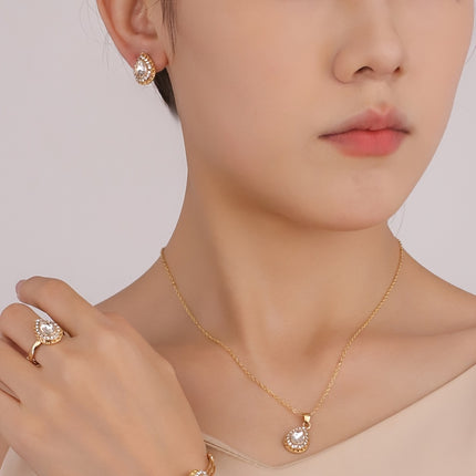 Elegant Gemstone Wedding Accessories Set