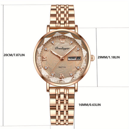 Poedagar Stainless Steel Quartz Watch