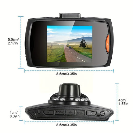 1080p HD Dash Cam with Suction Mount & Crash Lock