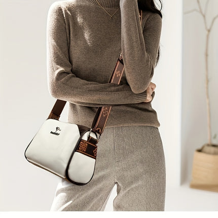 Trendy Solid Color Crossbody Bag