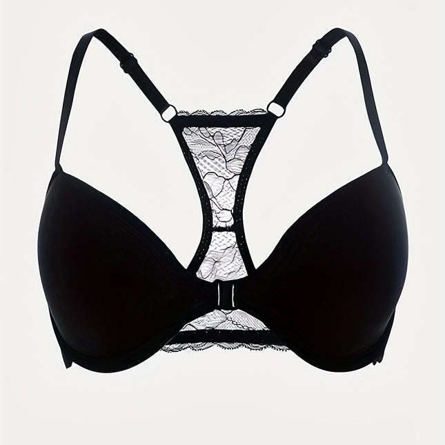 Lace Buckle Push-Up Bra