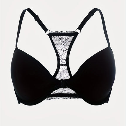 Lace Buckle Push-Up Bra