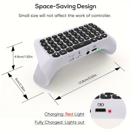 Wireless Chatpad for PS5 Gaming