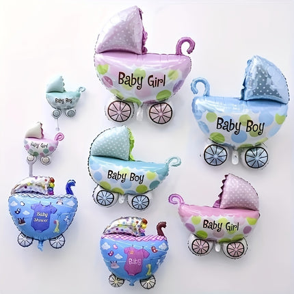 Adorable Baby Cart Gender Reveal Balloon