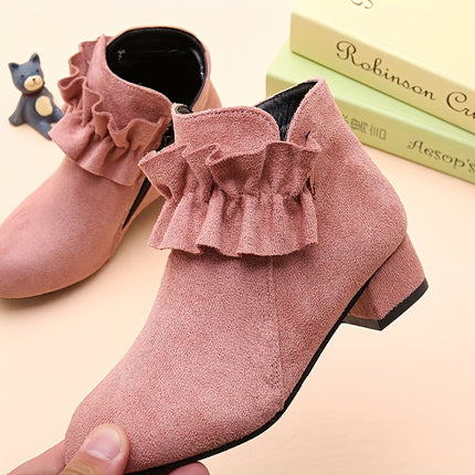 Trendy High-Heeled Zipper Boots