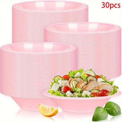 30/10 Pack High-Index Plastic Geometric Pattern Bowls