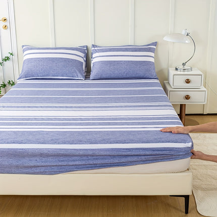 Striped Print Bedding Set - Soft, Comfortable All-Season Set