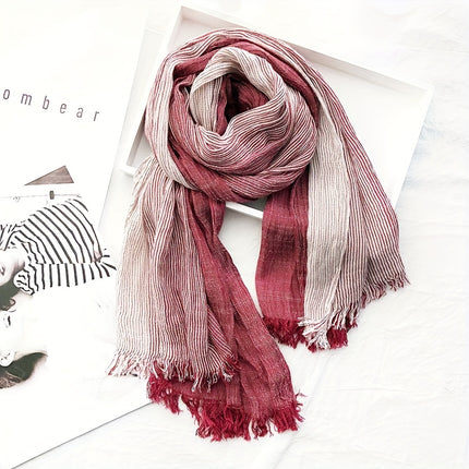 Luxurious Men’s Striped Winter Scarf