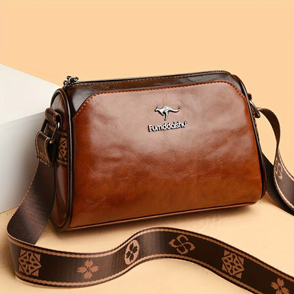 Trendy Solid Color Crossbody Bag