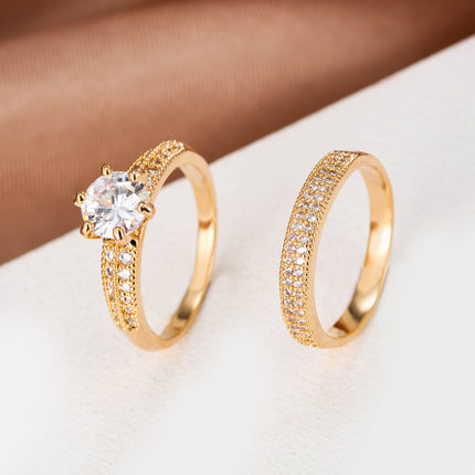 Luxury Zirconia Eternity Band Set