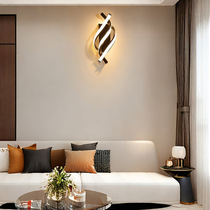 Modern LED Wall Sconce - Cast Iron, Warm White Lighting