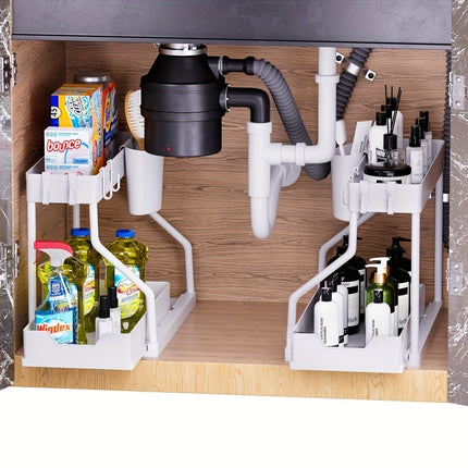 2-Tier Large Capacity Pull-Out Organizer