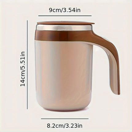 Magnetic Stirring Coffee Mug – Self Mixing for Easy Enjoyment