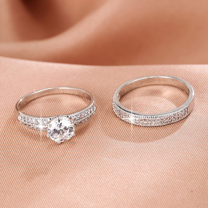 Luxury Zirconia Eternity Band Set