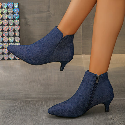 Elegant Pointed Toe Ankle Boots