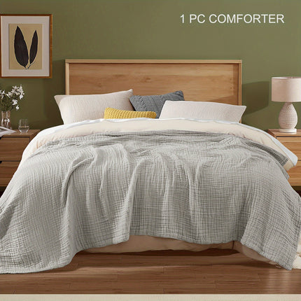 Luxurious 100% Muslin Reversible Comforter – All-Season Quilt