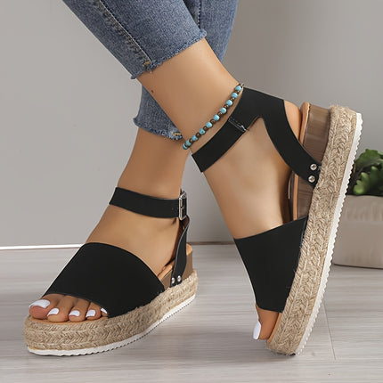 Chic Wedge Sandals – Comfy & Stylish