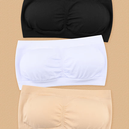 Double-Layer Shoulderless Strapless Bra