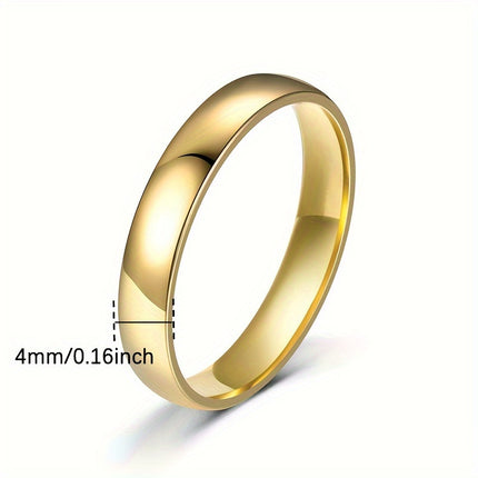 Elegant Unisex Wedding Engagement Ring