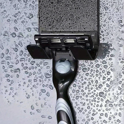 Sleek Stainless Steel Razor Holder – Punch-Free Wall Hook - Monti Bargains