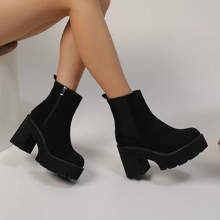 Women's Trendy Chunky Heel Boots