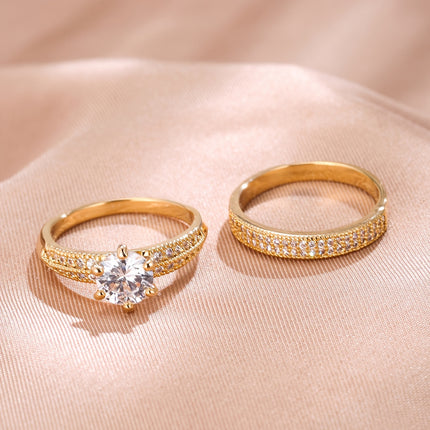 Luxury Zirconia Eternity Band Set