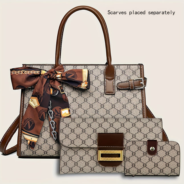 Elegant 3-Piece Retro Bag Set