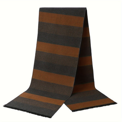 Men’s Luxury Faux Cashmere Plaid Scarf