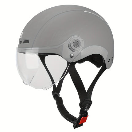 PEMILA Adult Bike Helmet with Visor – Safe & Stylishntain Cycling Helmet, Size L (57-63cm) - Black