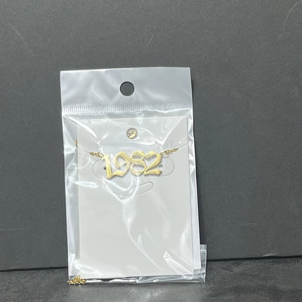 Custom Birth Year Stainless Steel Necklace